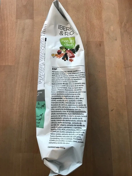 Natura Diet Iberico og Ris Hundefoder 500 g - Naturligt og allergivenligt